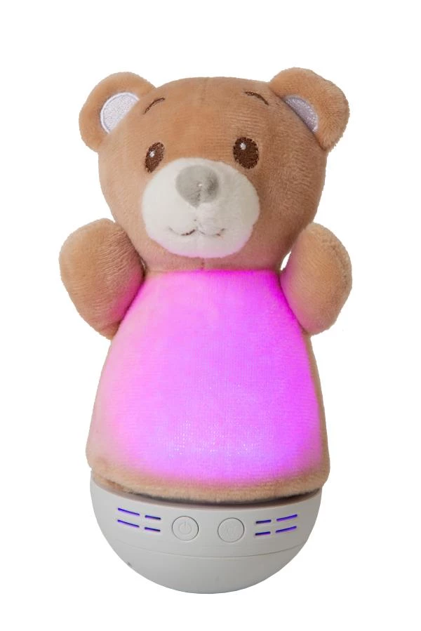 Lucide DOLLY - Table lamp Children - Batteries - LED - 1x3W 2700K - With music feature - Brown - detail 3